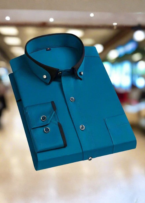 Mateo ~ Klasyczna bawełniana koszula z długimi rękawami